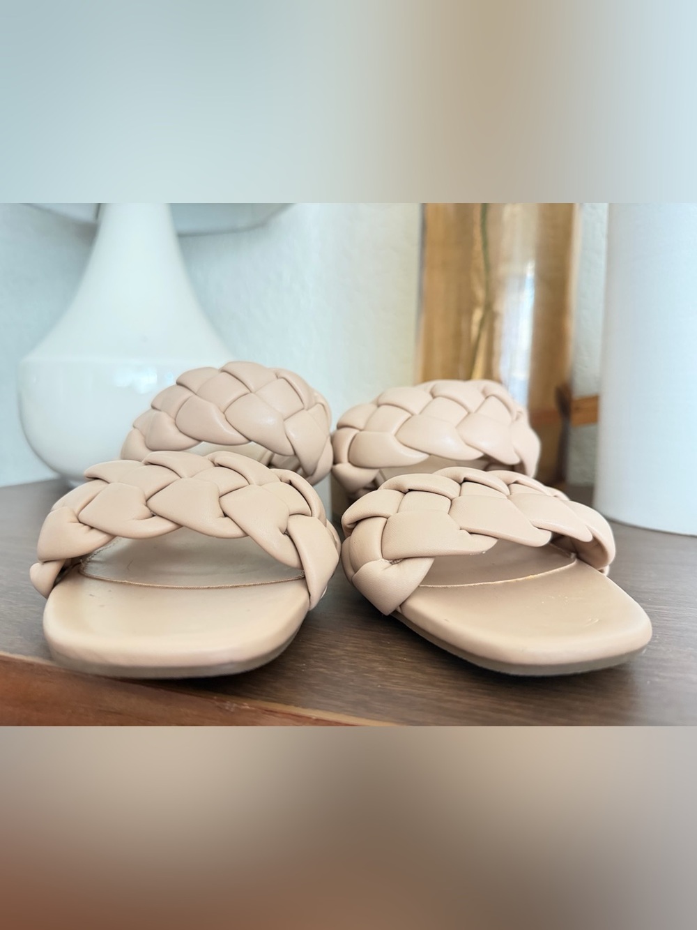 DV Dolce Vita Women's Stacey Braided Sandals in nude 7.5 natural nude color - Picture 8 of 13